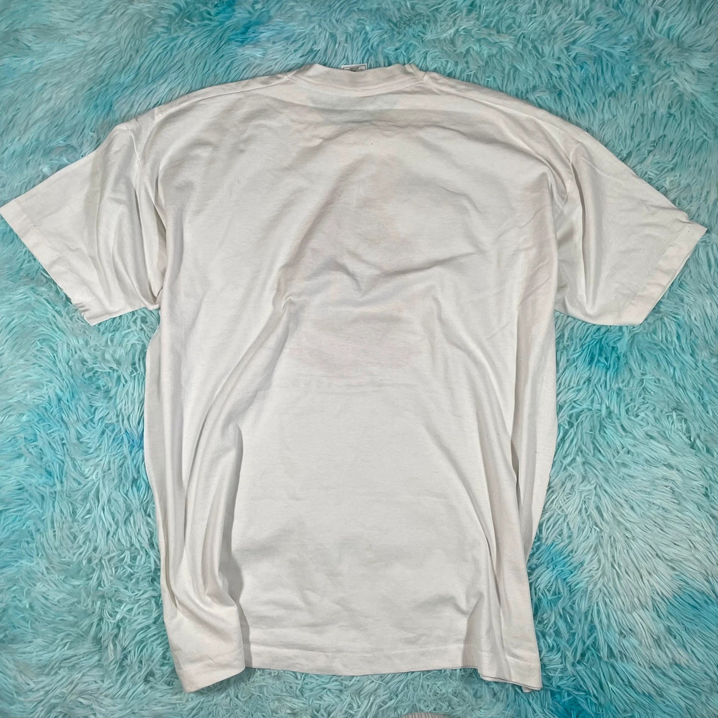 Vintage 90s White Graphic T Shirt - XXL