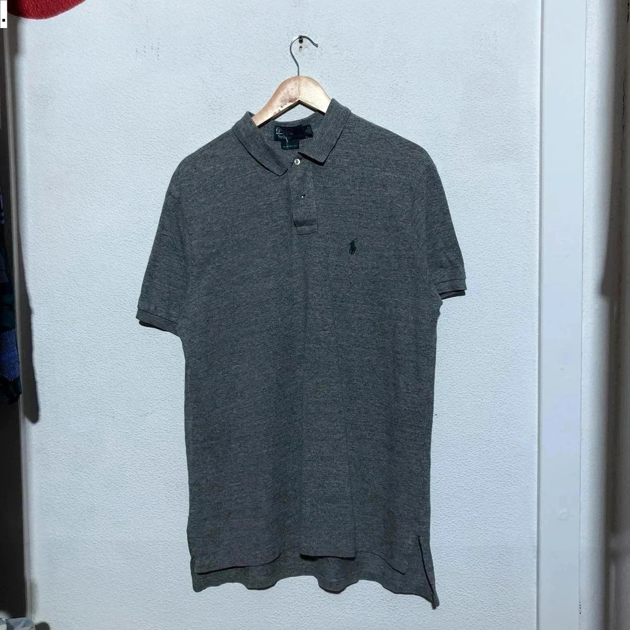 Vintage Grey Polo Ralph Lauren Polo Shirt - XL