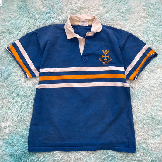 Vintage 90s Blue Worthschool Rugby Shirt - XL