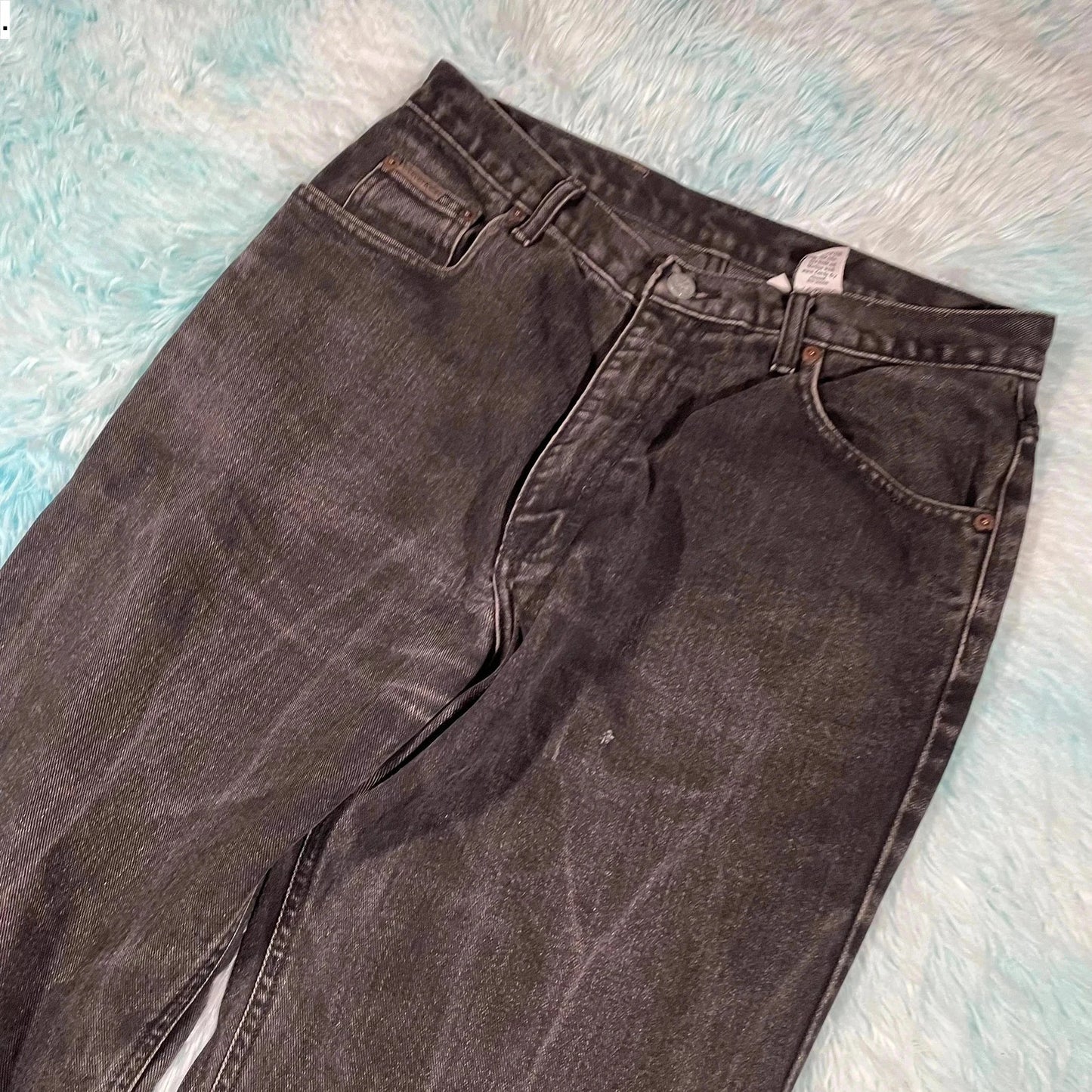 Vintage 90s Black Calvin Klein Jeans Straight Leg - 33W
