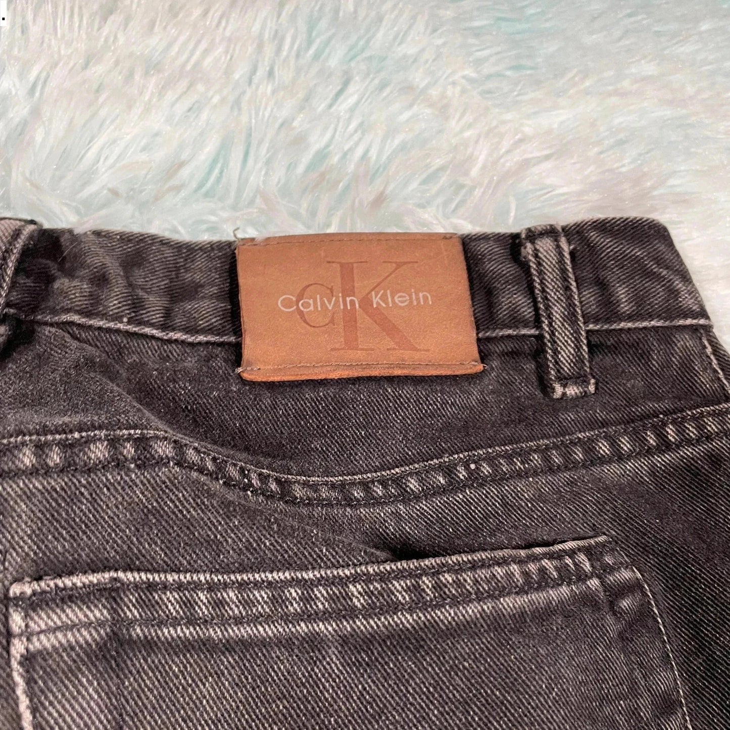 Vintage 90s Black Calvin Klein Jeans Straight Leg - 33W