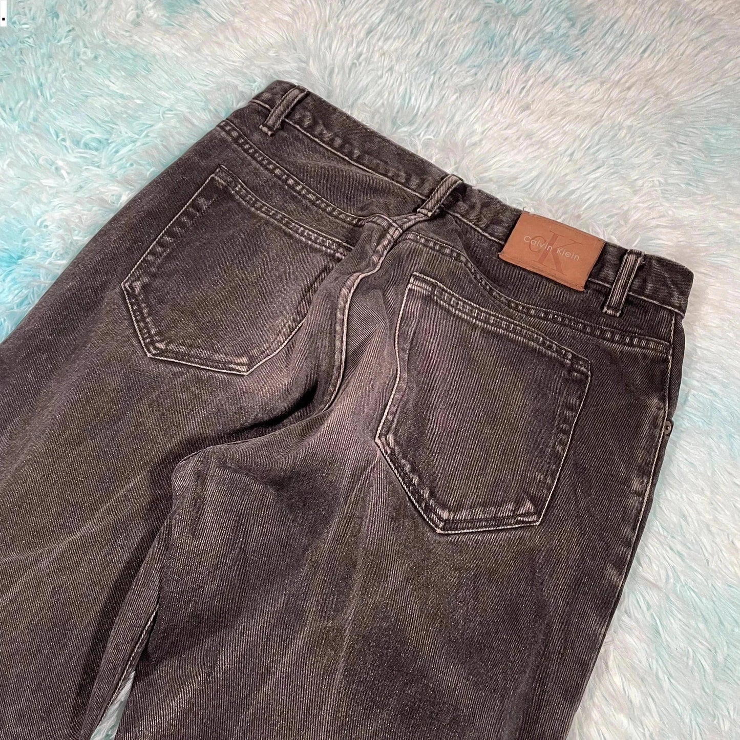 Vintage 90s Black Calvin Klein Jeans Straight Leg - 33W