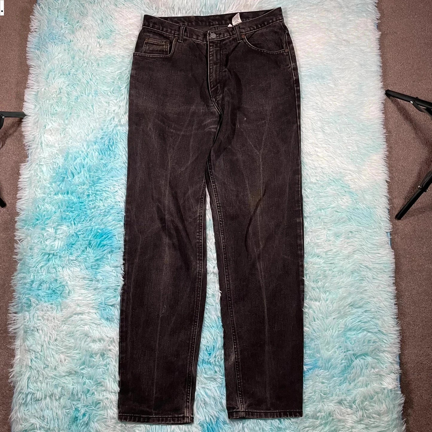 Vintage 90s Black Calvin Klein Jeans Straight Leg - 33W