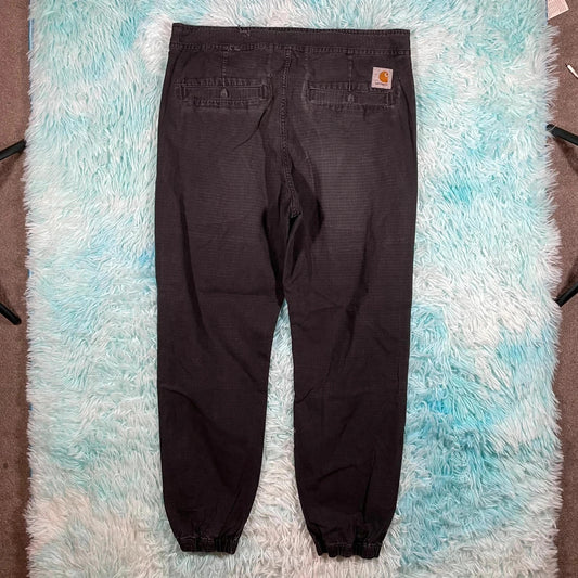Black Carhartt WIP Ripstop Trousers - Large