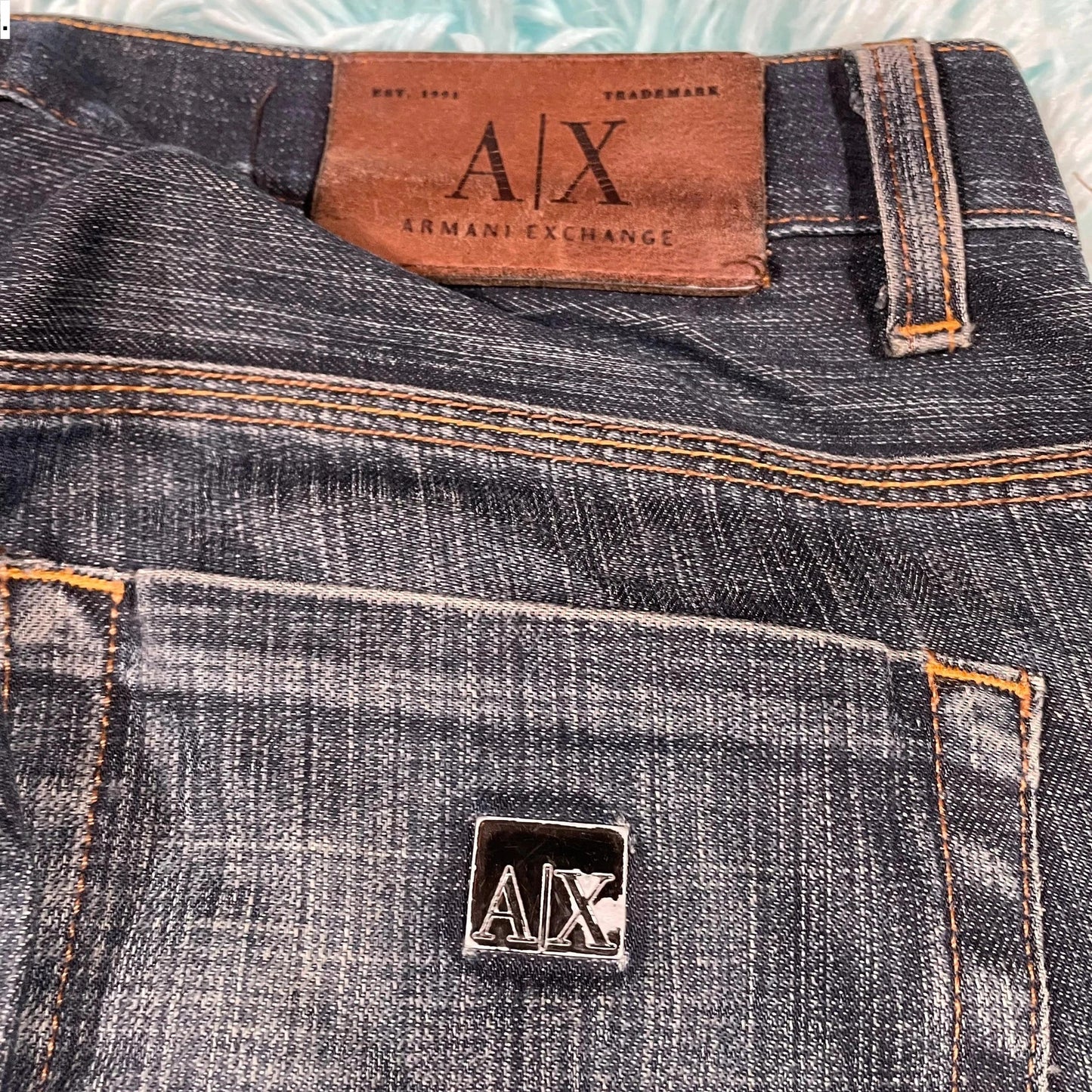 Navy Armani Exchange Jeans Straight Leg - 30W 30L