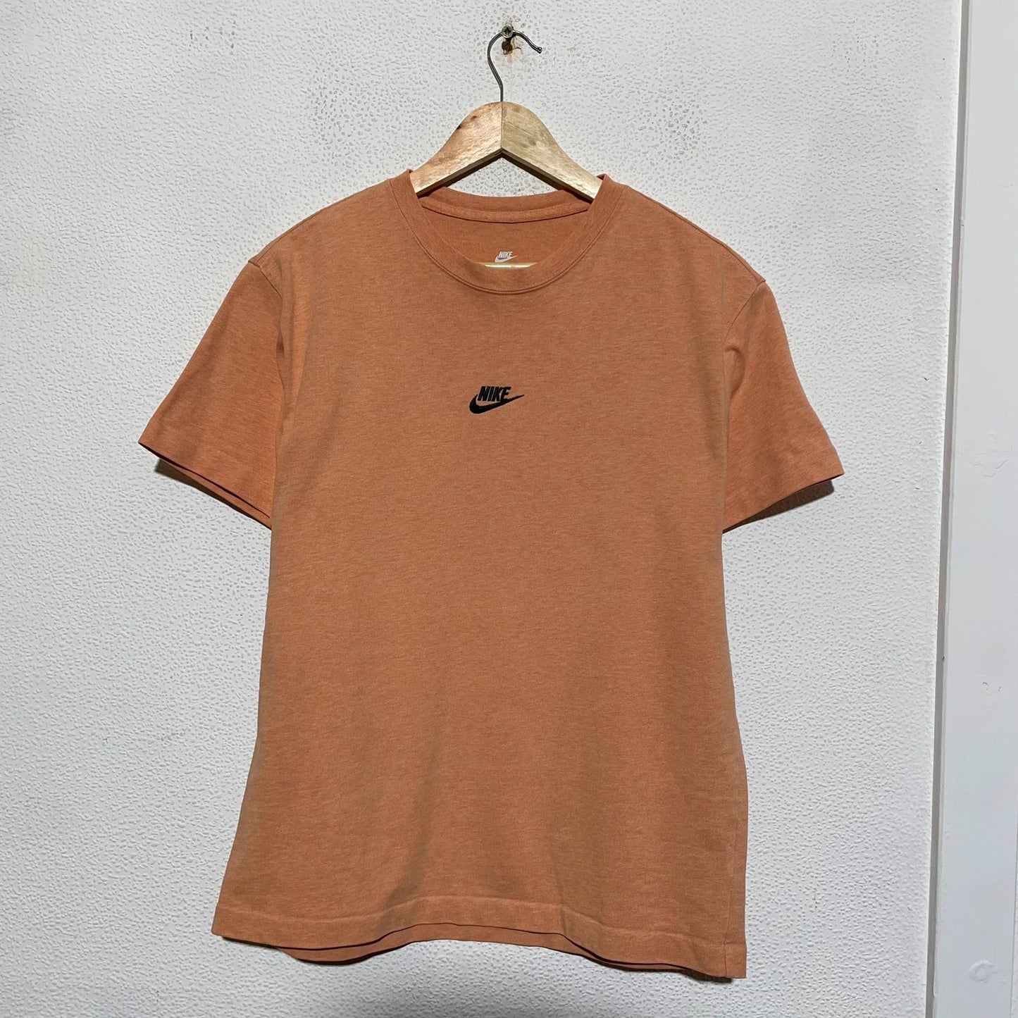 Peach Orange Nike T Shirt Plain - Medium
