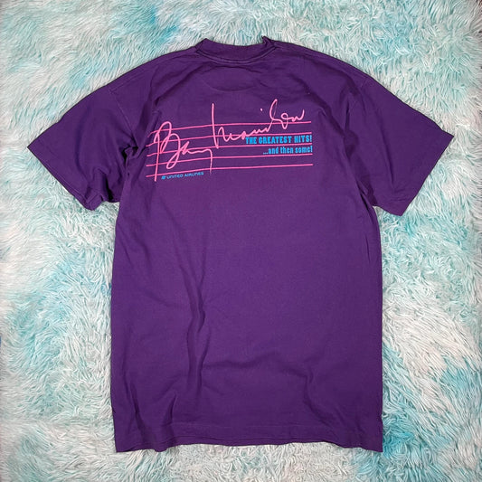 Vintage 90s Purple Barry Manilow T Shirt - XL