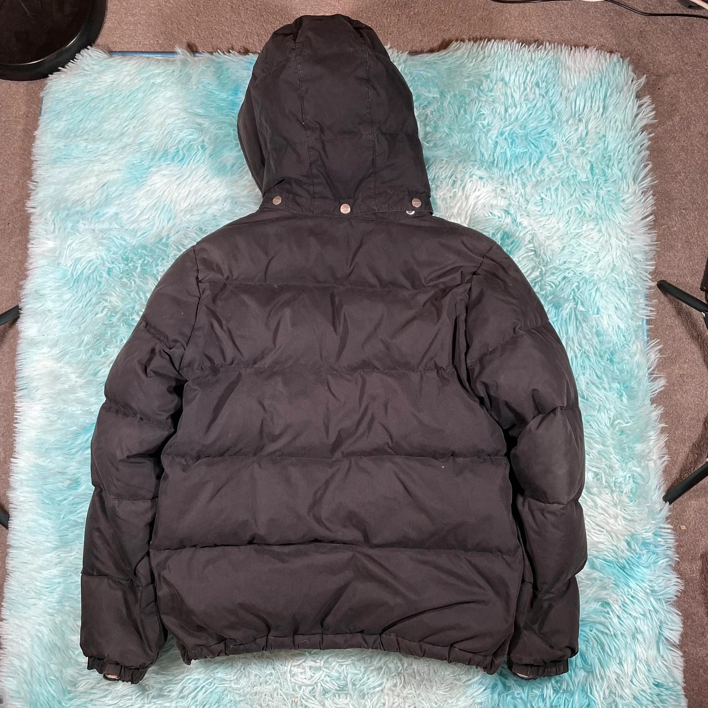 Black Carhartt Puffer Jacket Camo Lining - Medium