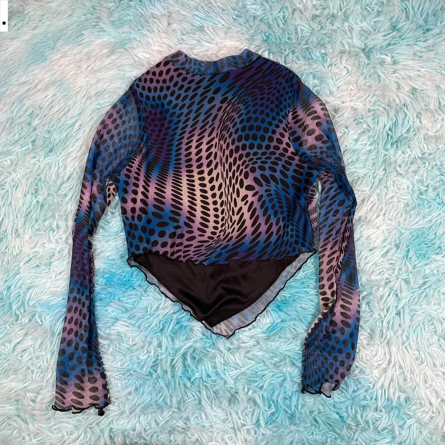 Y2K funky Candy Sheer Mesh Playsuit - Size 12