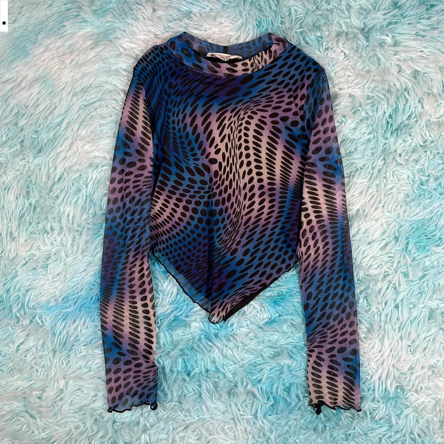 Y2K funky Candy Sheer Mesh Playsuit - Size 12