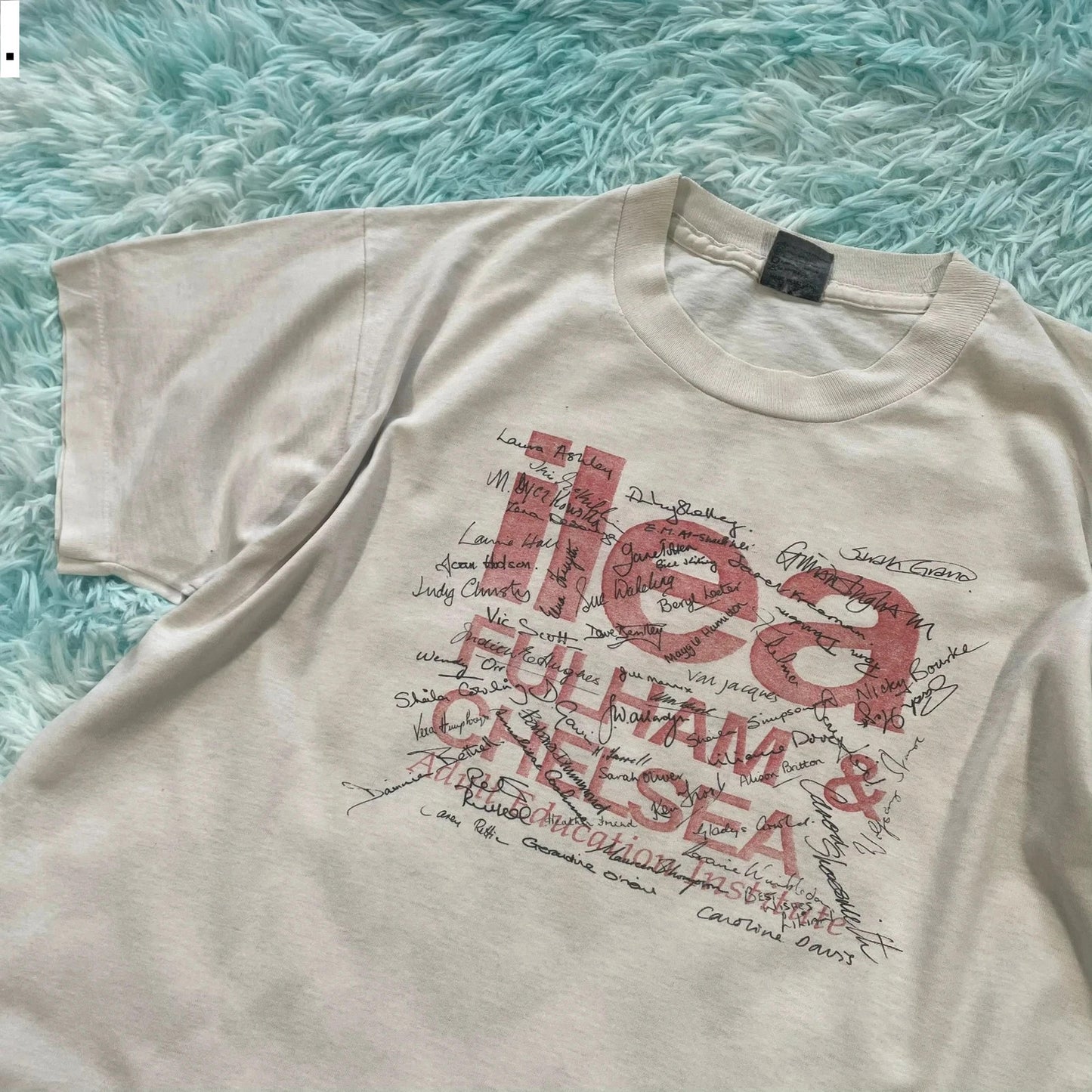Vintage 90s White Screen Stars Graphic T Shirt - Large