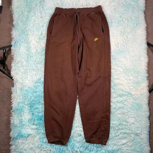 Vintage 00s Brown Nike Joggers Baggy - Small