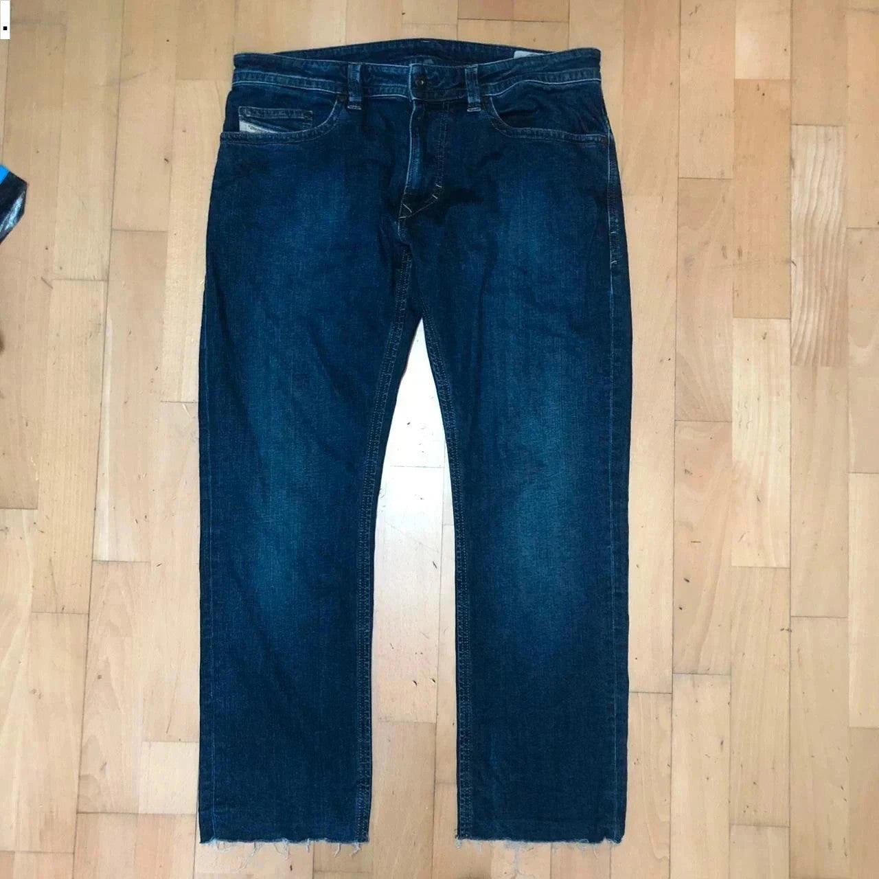 Navy Diesel Thavar Jeans Straight Leg - 32W 32L