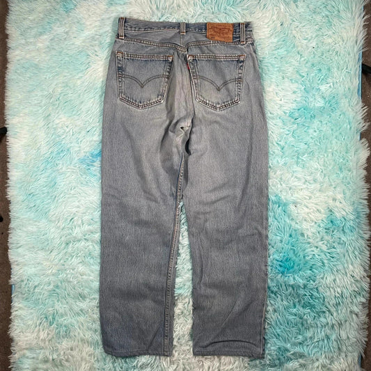 Vintage 90s Blue Levi’s 501 Jeans Straight Leg - 34W 34L