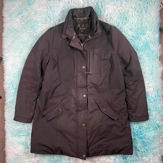Black Barbour Raincoat - UK18