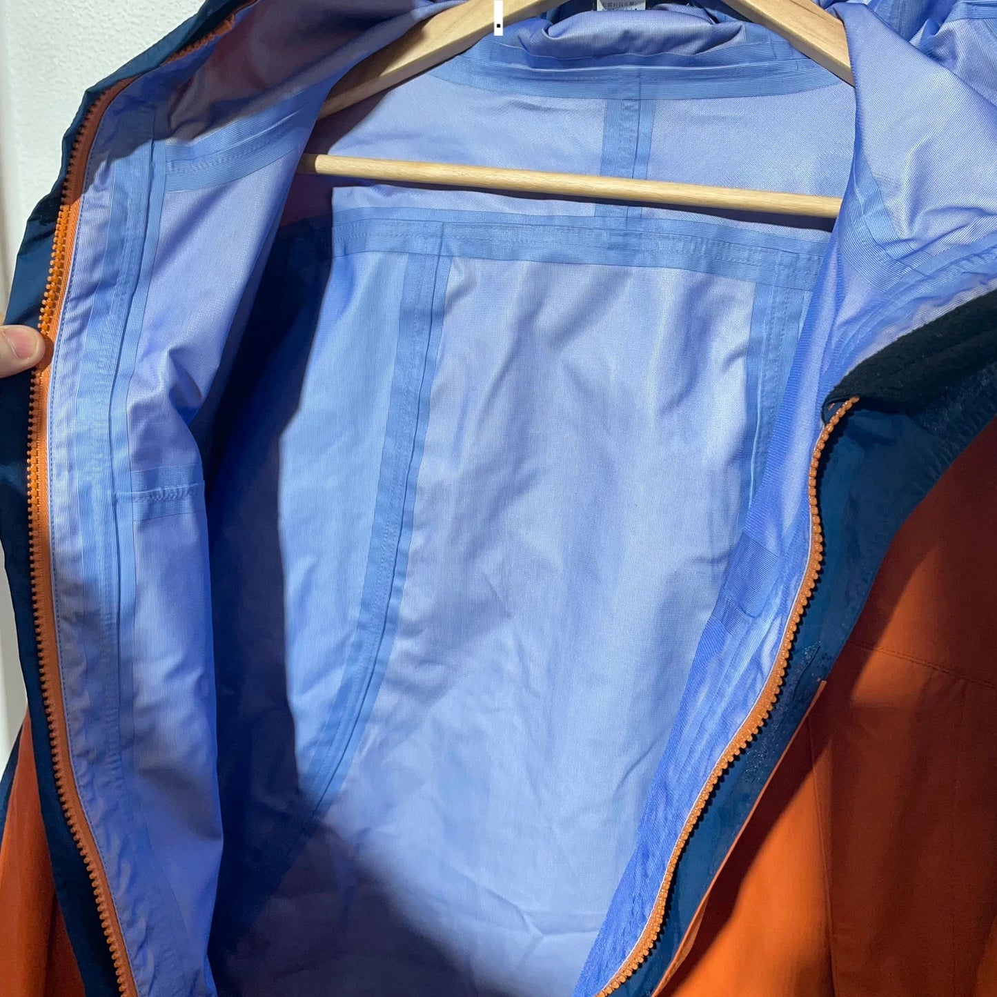 Vintage Orange & Navy Patagonia Windbreaker Jacket - Large