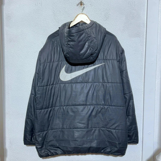 Black Nike Puffer Jacket Coat Swoosh - XXL