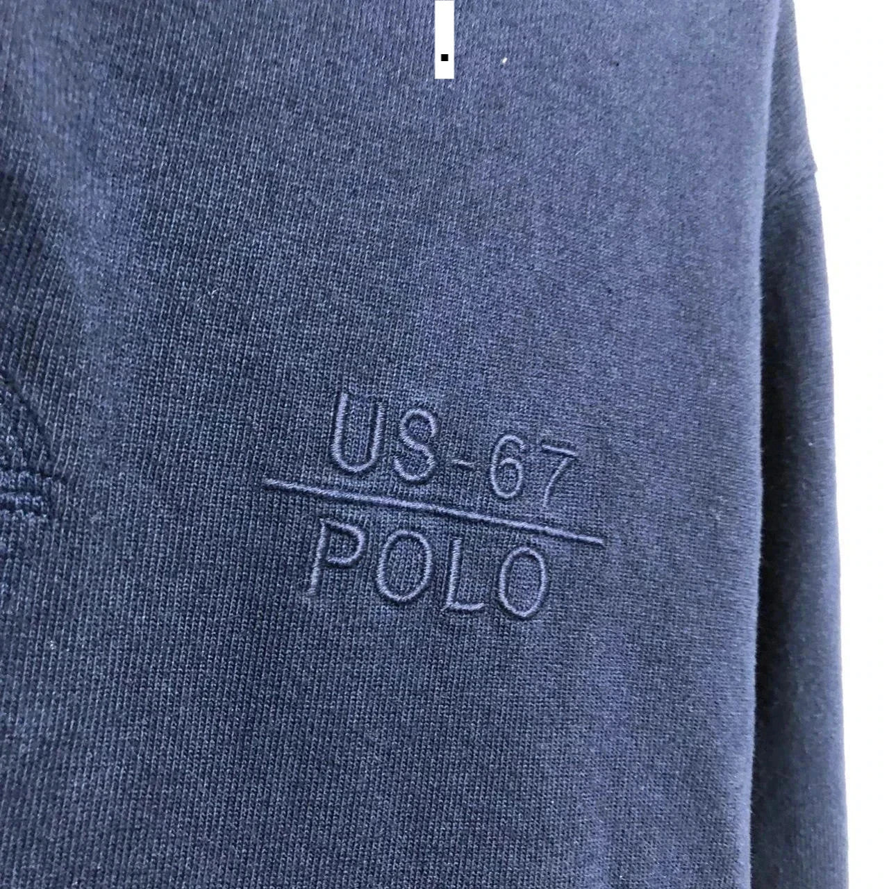 Vintage 90s Navy Polo Ralph Lauren Rugby Shirt - Medium