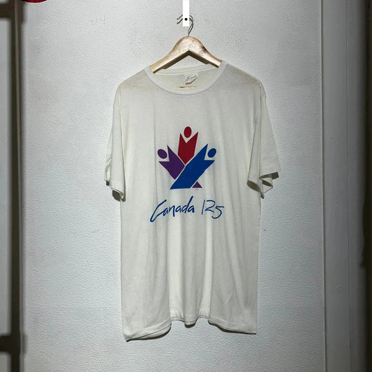 Vintage 90s Canada 125 Confederation Graphic T Shirt - XL