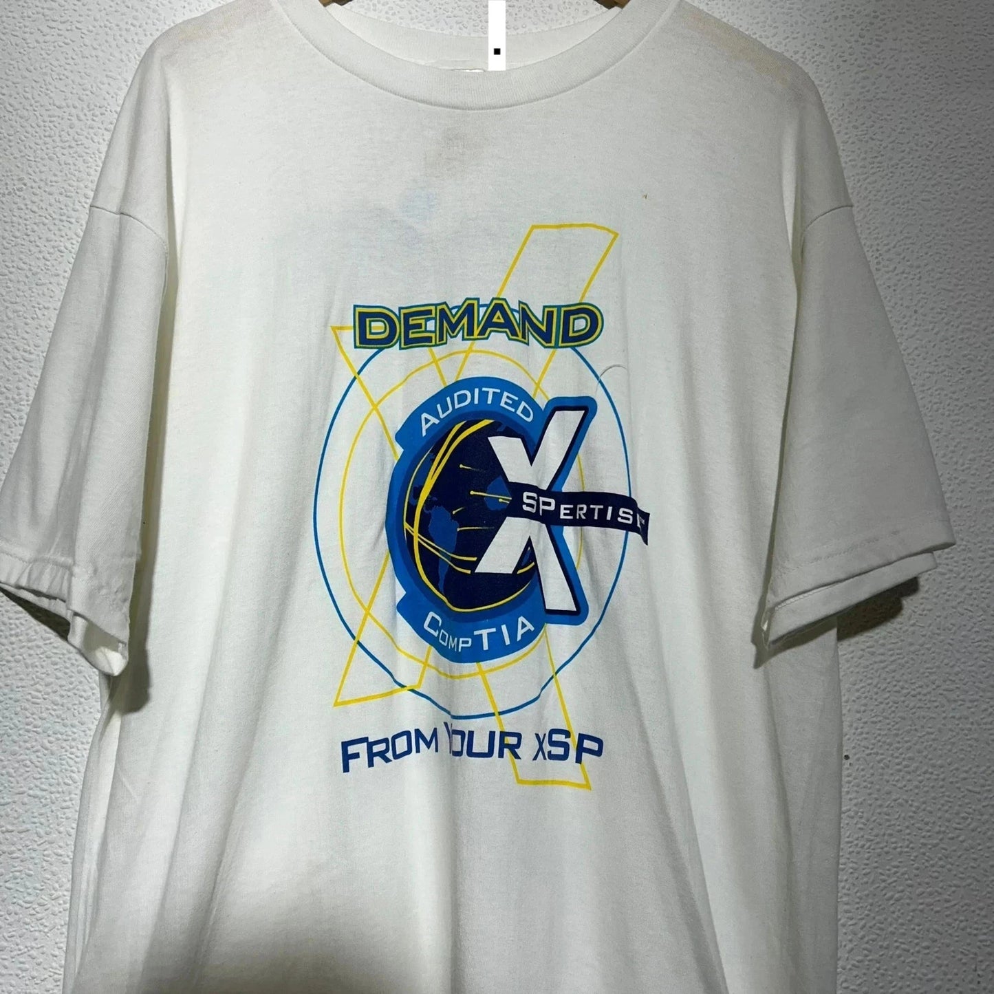 Vintage 90s White Graphic T Shirt - XL