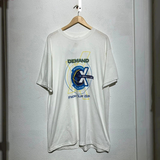 Vintage 90s White Graphic T Shirt - XL