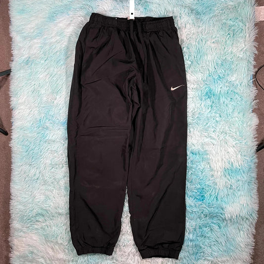 Vintage Black Nike Tracksuit Bottoms - Large