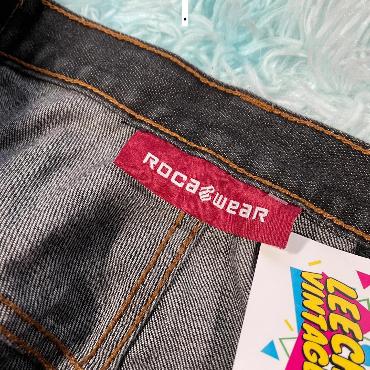 Vintage 90s Black Rocawear Jean Shorts Jorts - 42W