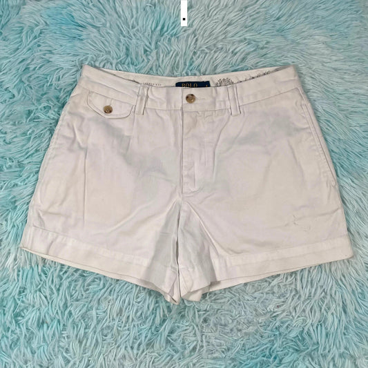 White Polo Ralph Lauren Chino Shorts - Size 4