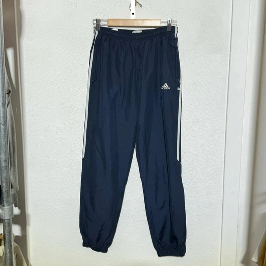 Vintage 00s Navy Adidas Tracksuit Bottoms - Small