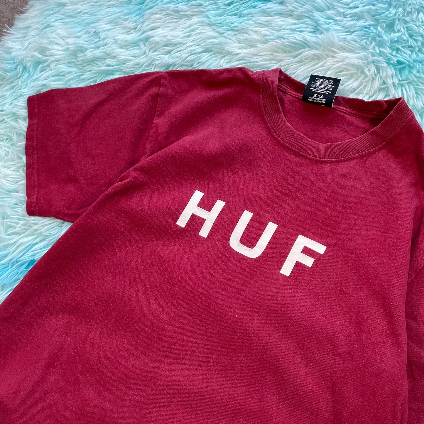 Red HUF T Shirt - Medium