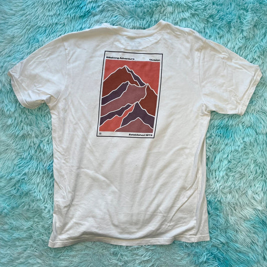 White Billabong Graphic T Shirt - XL
