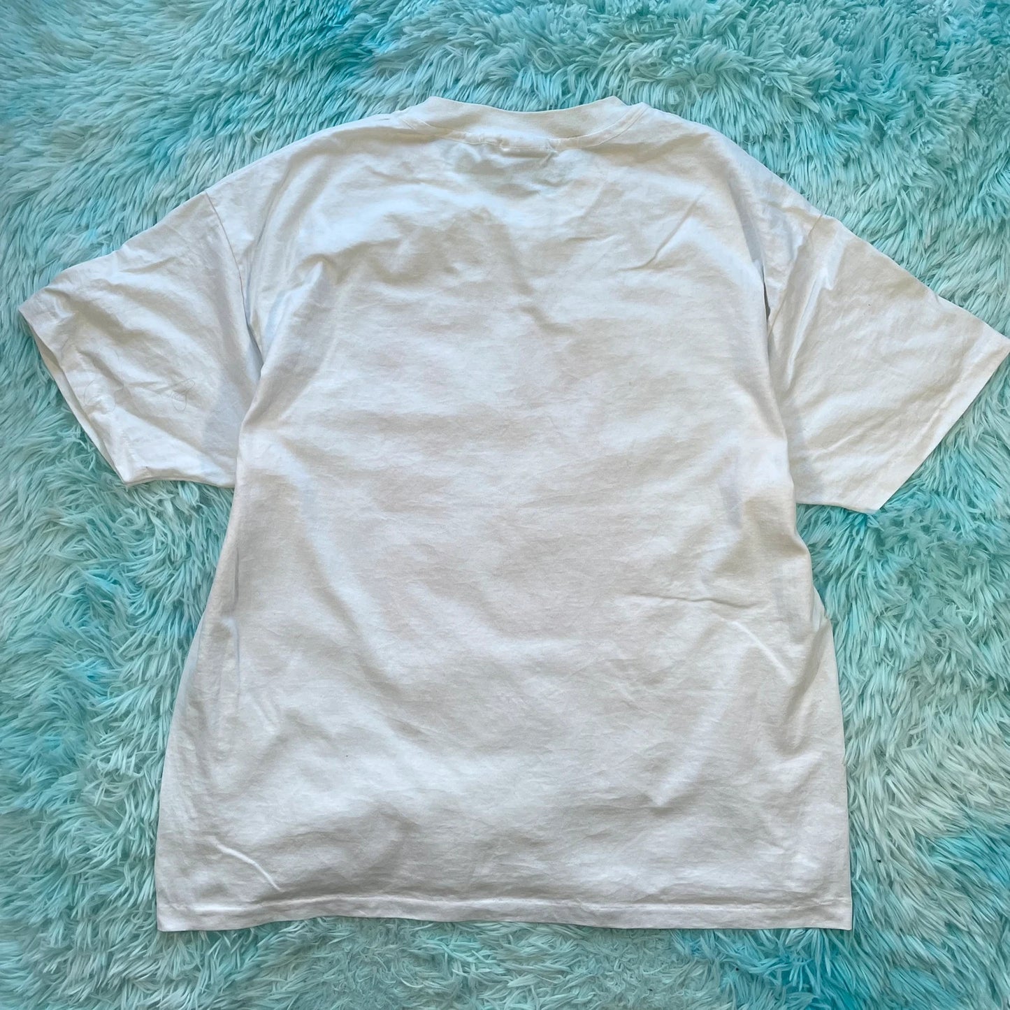 Vintage 90s White Fraternity Graphic T Shirt - XL