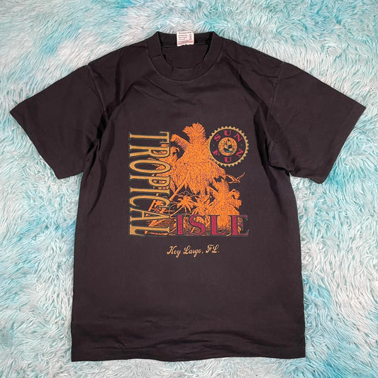 Vintage 90s Black Key Largo Florida Graphic T Shirt - Large