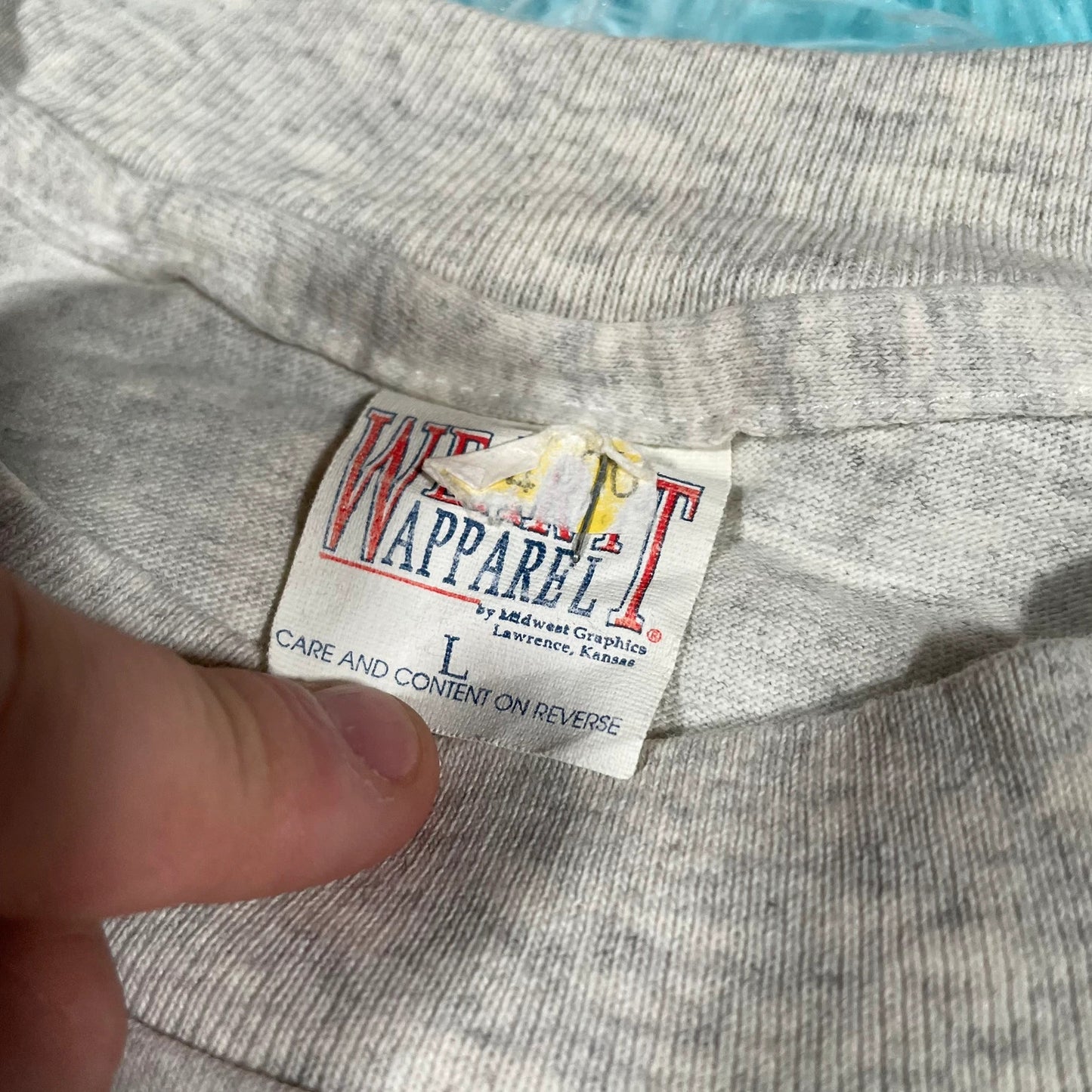 Vintage 90s Grey Cottey College US Graphic T Shirt - Large