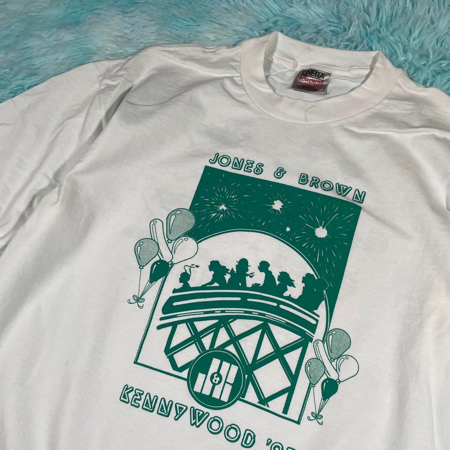 Vintage 90s Kennywood Theme Park Graphic T Shirt - XL