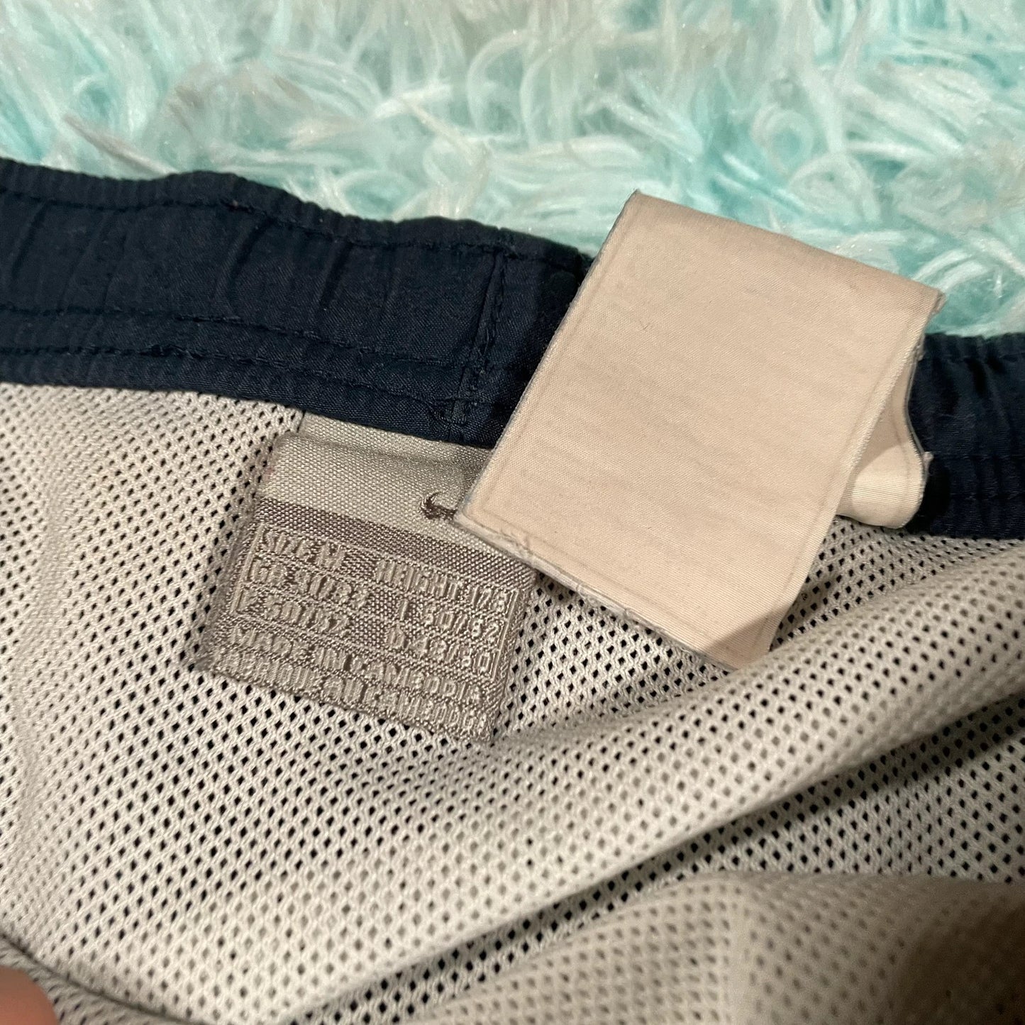 Vintage 00s Navy Nike Swim Shorts - Medium