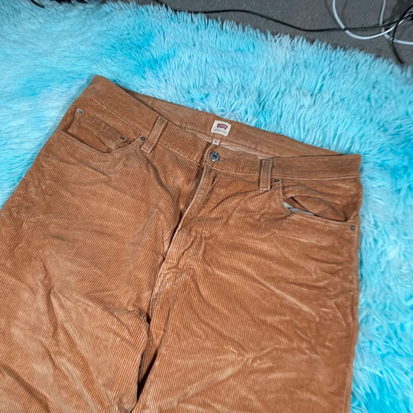Brown Baggy Levi’s Corduroy Trousers - 34W