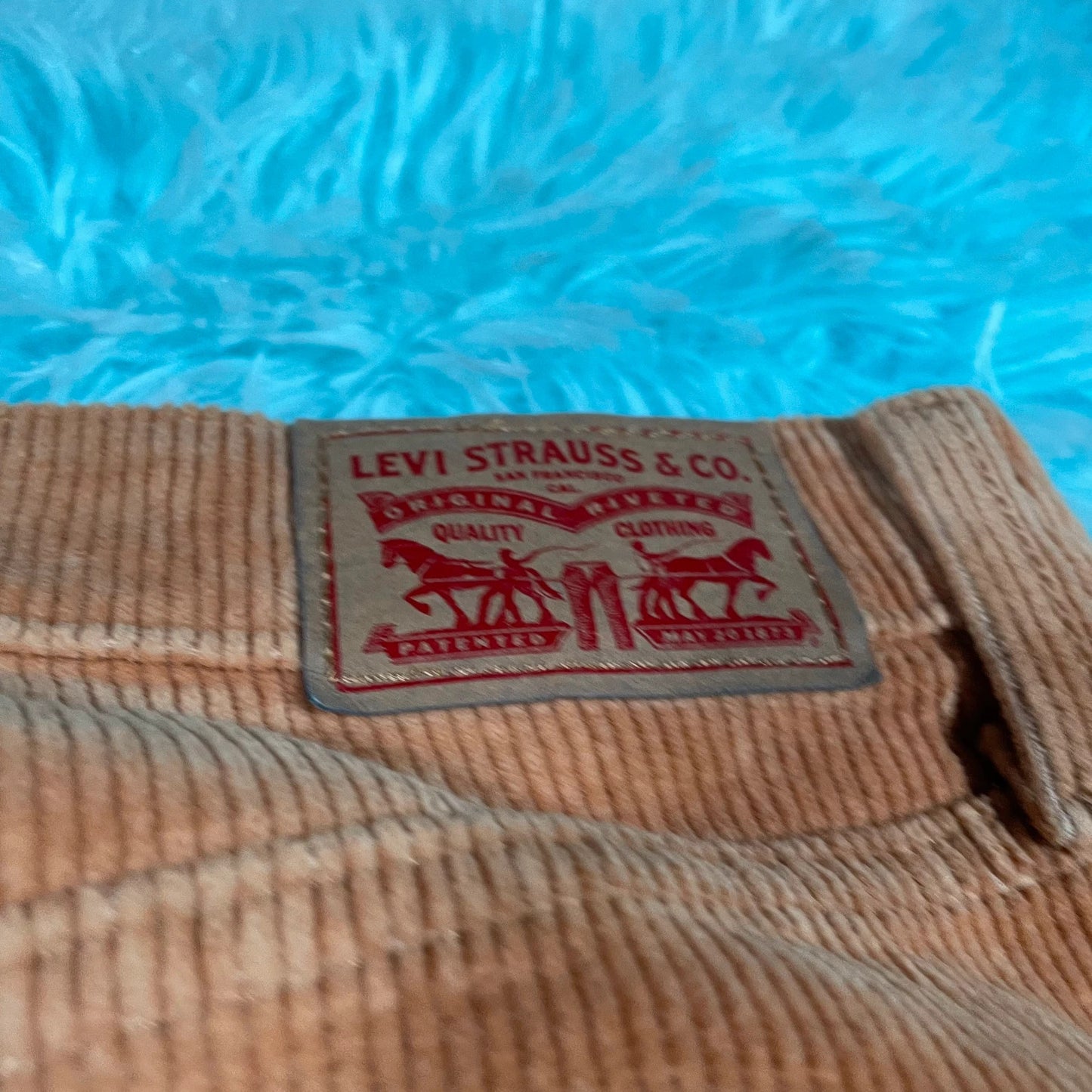 Brown Baggy Levi’s Corduroy Trousers - 34W