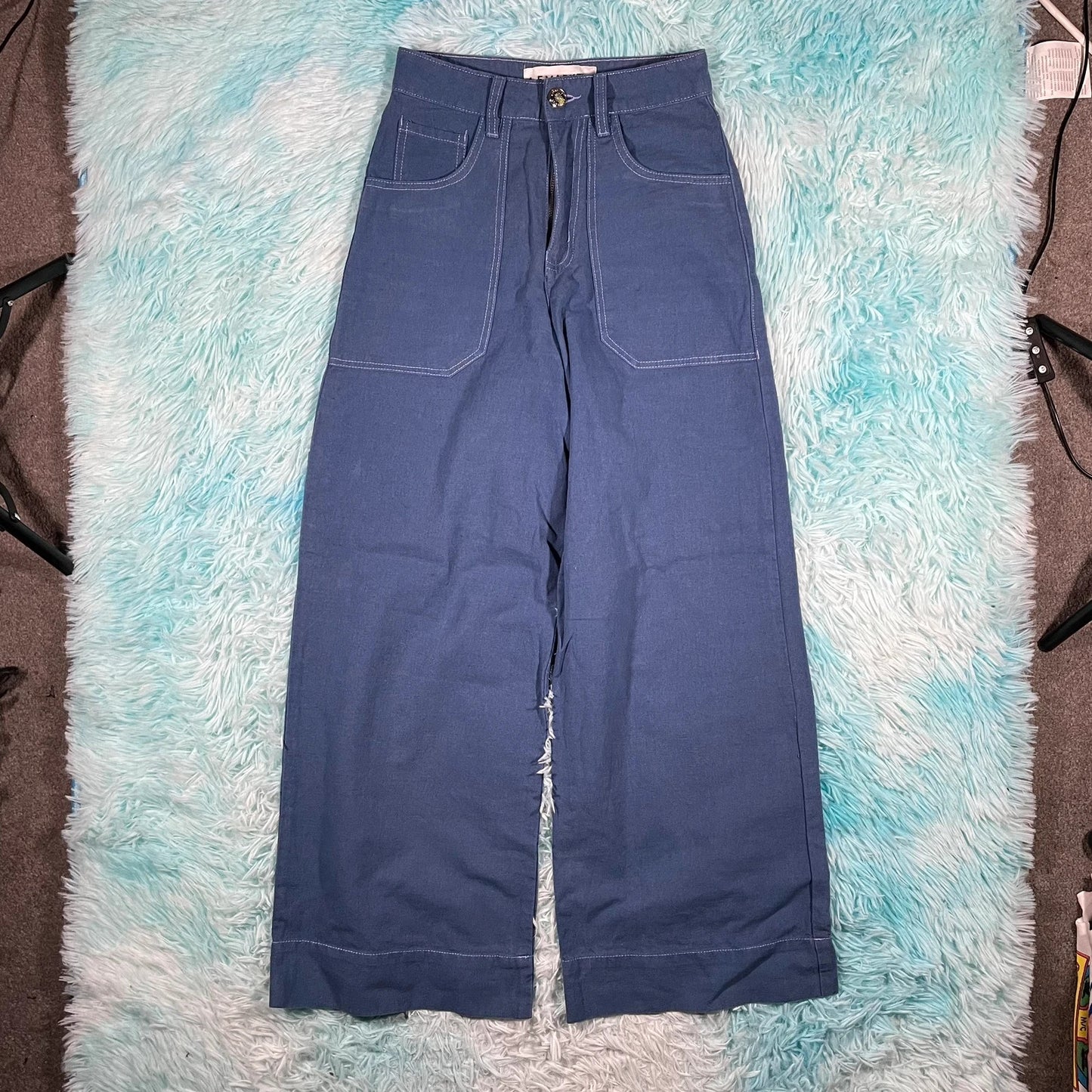Blue LF Markey Flared Trousers - Size 6