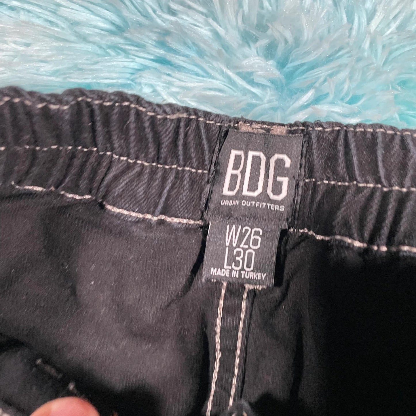 Black BDG Jeans Urban Outfitters Contrast - 26W L30