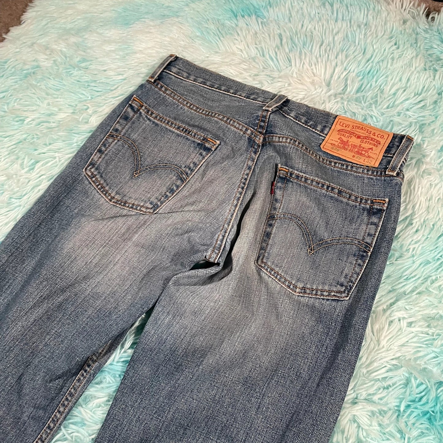 Vintage 90s Blue Levi’s 529 Jeans Low Rise Straight Leg - 29W 32L