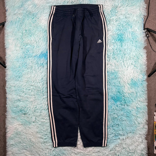 Navy Adidas Joggers Jogging Bottoms - Medium