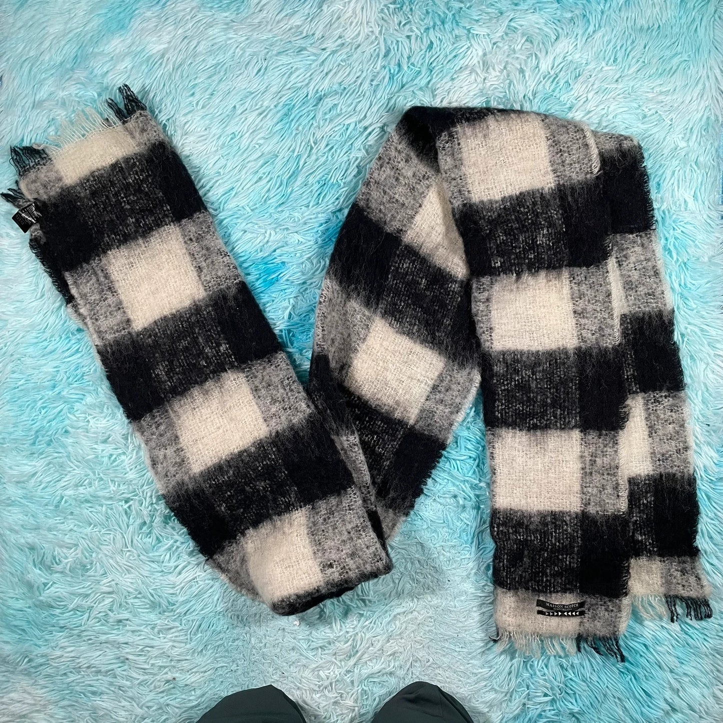 Black & White Maison Scotch & Soda Scarf