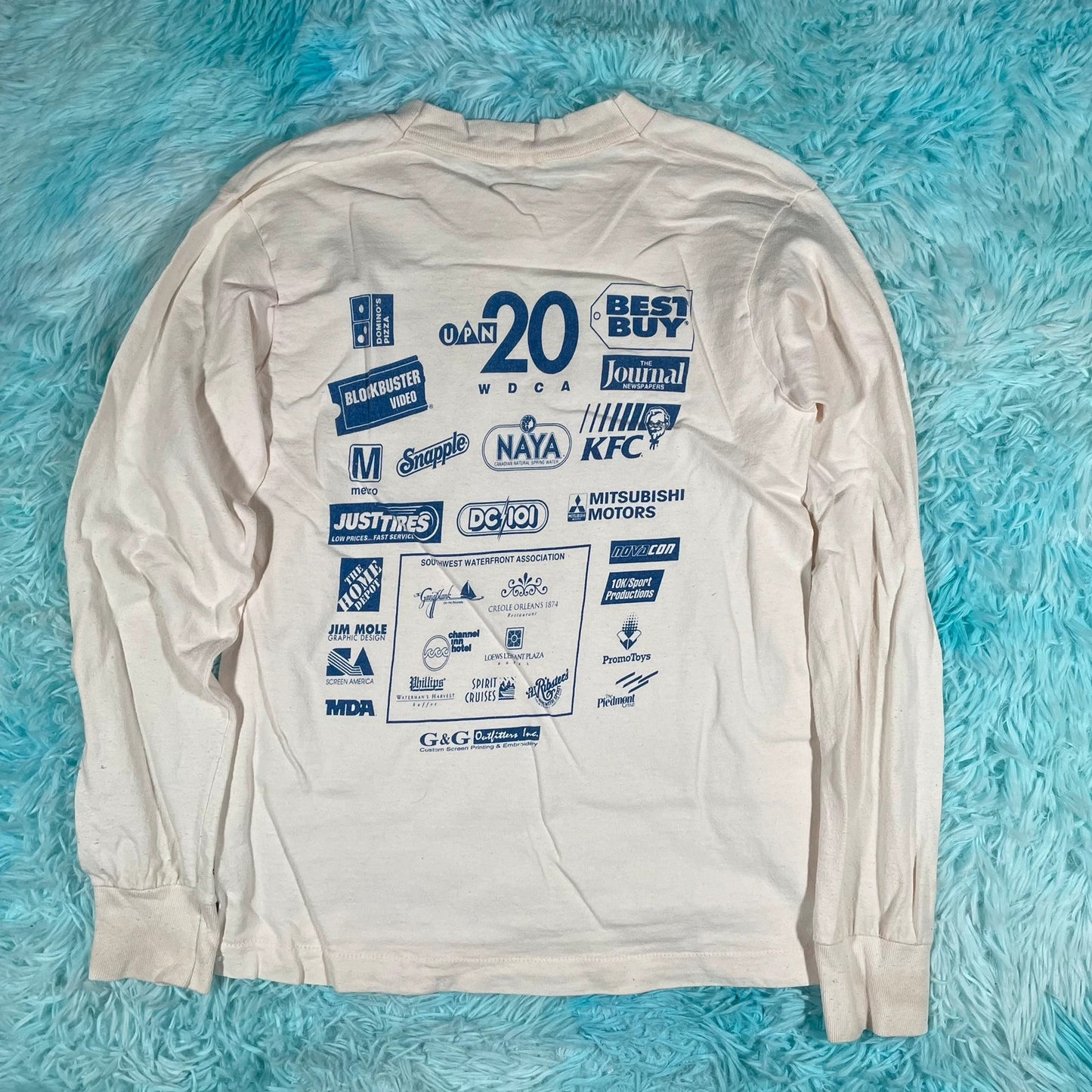Vintage 90s 1995 Star Trek 5k Race Graphic T Shirt Long Sleeve - Small