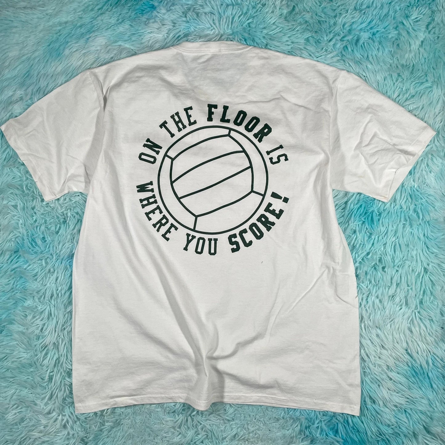 Vintage 90s White Loyola Volleyball Graphic T Shirt - XL