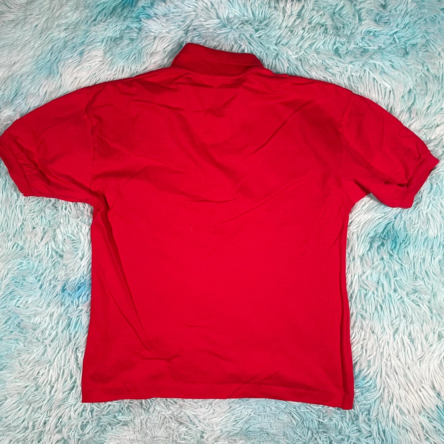 Vintage 90s Red Bowling Polo Shirt - Large