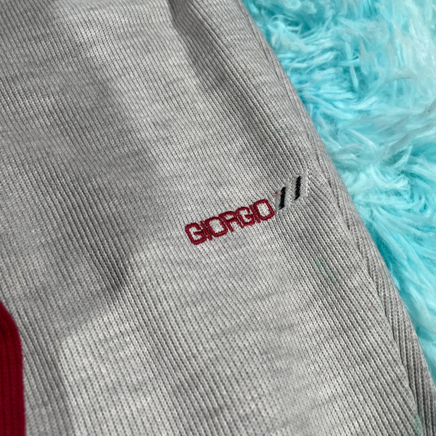 Vintage 90s Red & Grey Giorgio 1/4 Zip - XL