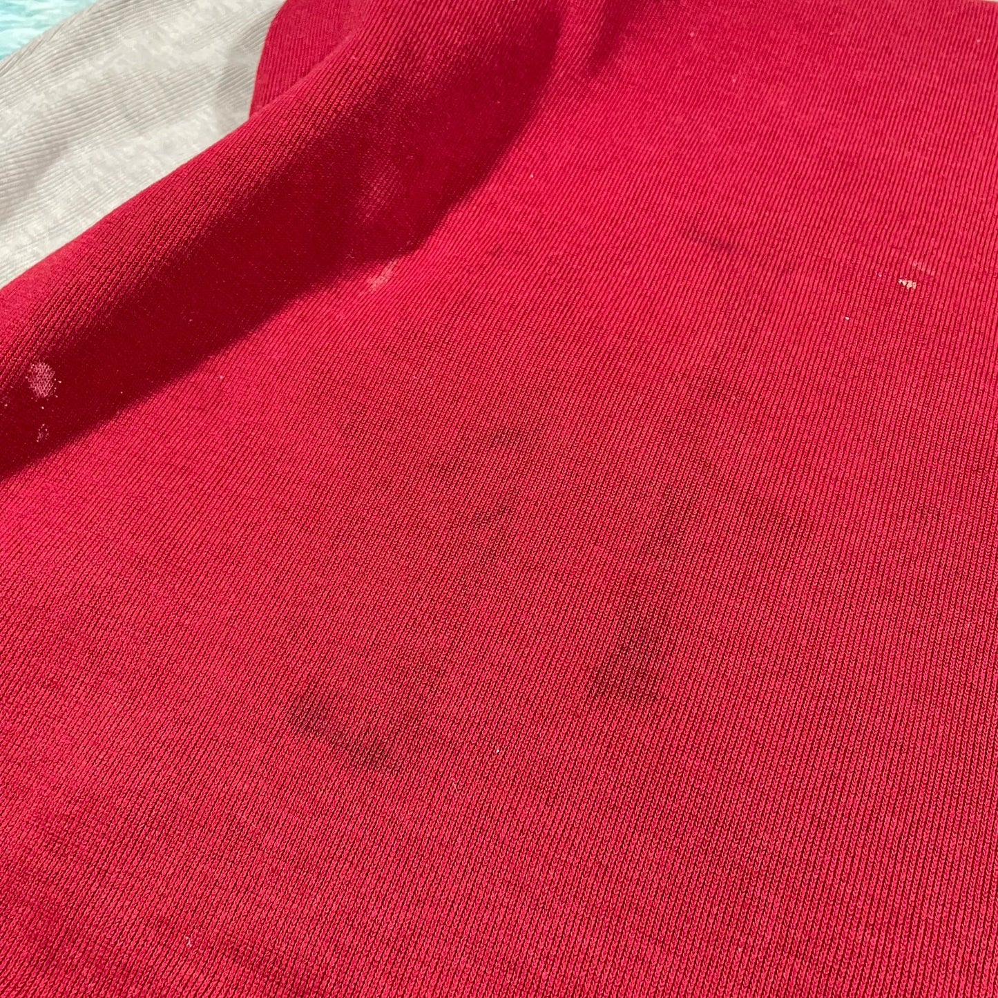 Vintage 90s Red & Grey Giorgio 1/4 Zip - XL