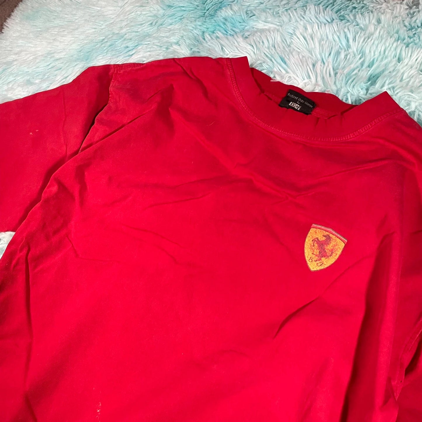 Vintage 90s Red Ferrari Graphic T Shirt - XL