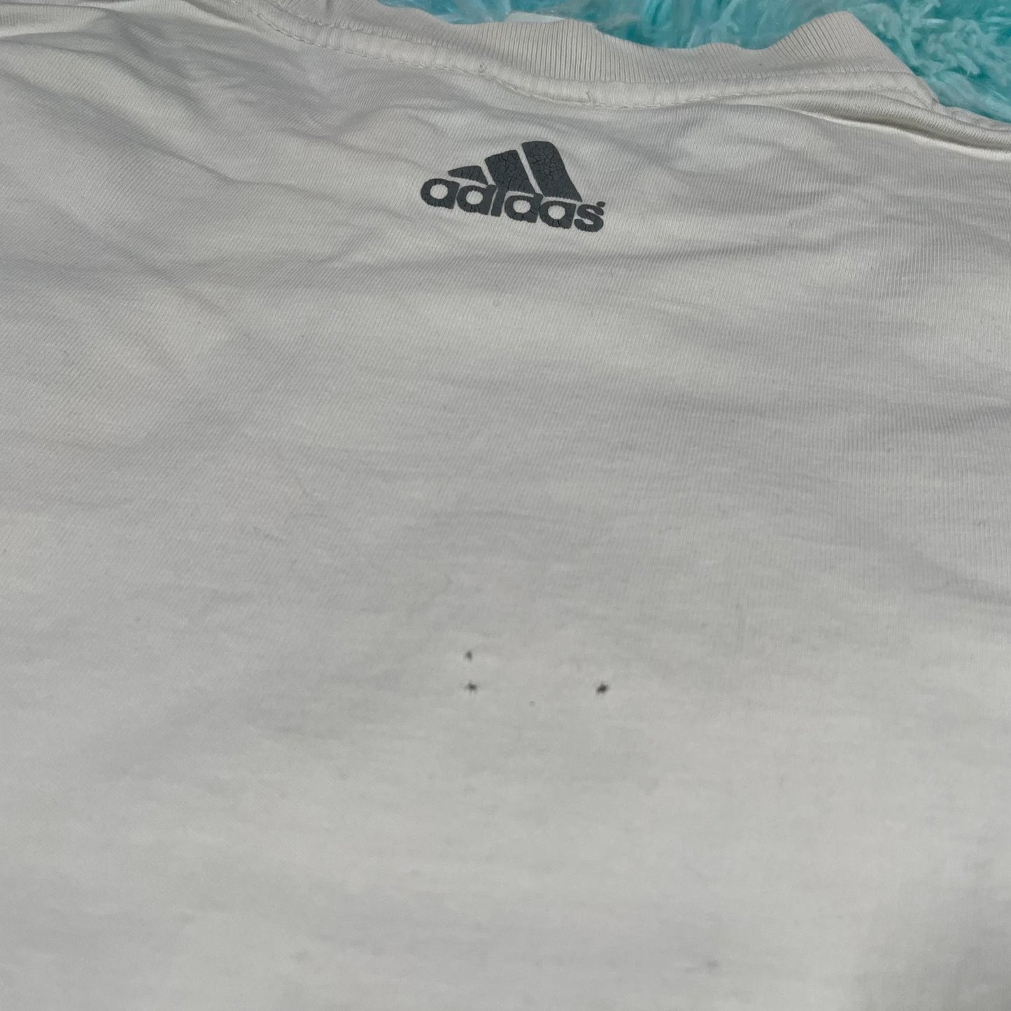 Vintage 90s White Adidas T Shirt - Large
